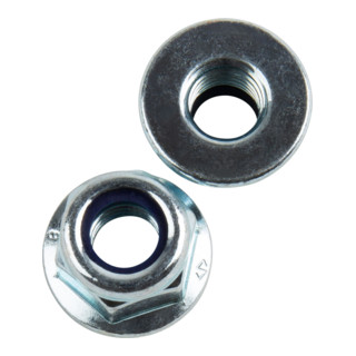 DIN 6926/EN 1663/ISO 7043 Sechskantmutter mit nichtmetallischem Klemmteil und Flansch
