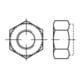 Selbstsichernde Sechskantmutter ISO 7040 M 5 x 0,8 Edelstahl A4 blank