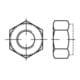 Selbstsichernde Sechskantmutter ISO 7040 M 6 x 1 Edelstahl A4 blank