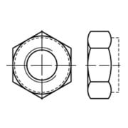 Selbstsichernde Sechskantmutter ISO 7042 M 20 x 2,5 Stahl zinklamellenbeschichtet