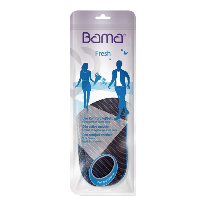 Semelle int. Deo Comfort T. 42 noir structure des couches Bama