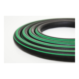 Semperit Supreme Vielzweckpremiumschlauch Supreme, 13x4,0mm schwarz 3 grüne Streifen 20bar, 50m