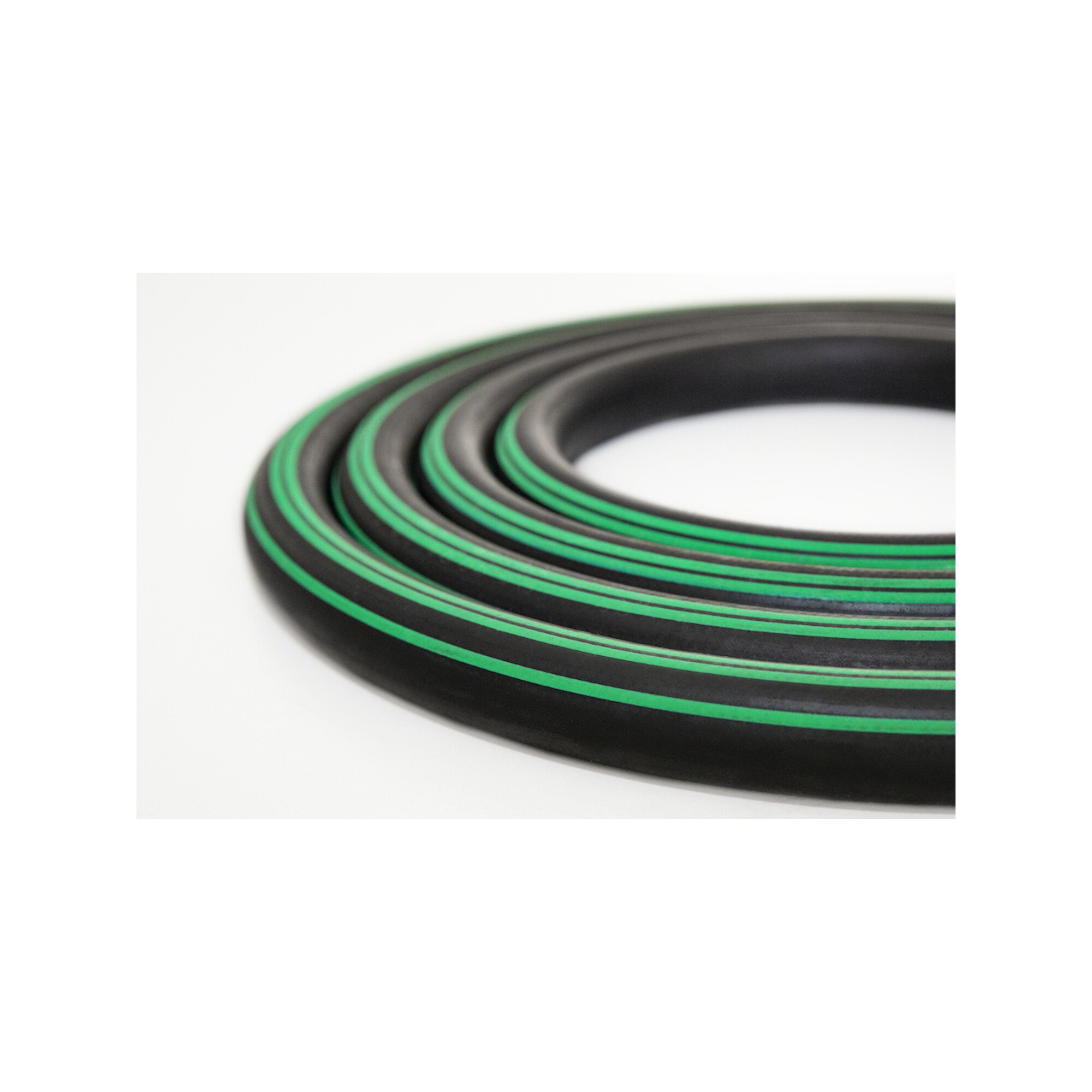 Semperit Supreme Vielzweckpremiumschlauch Supreme, 25x5,0mm schwarz 3 grüne Streifen 20bar, 50m