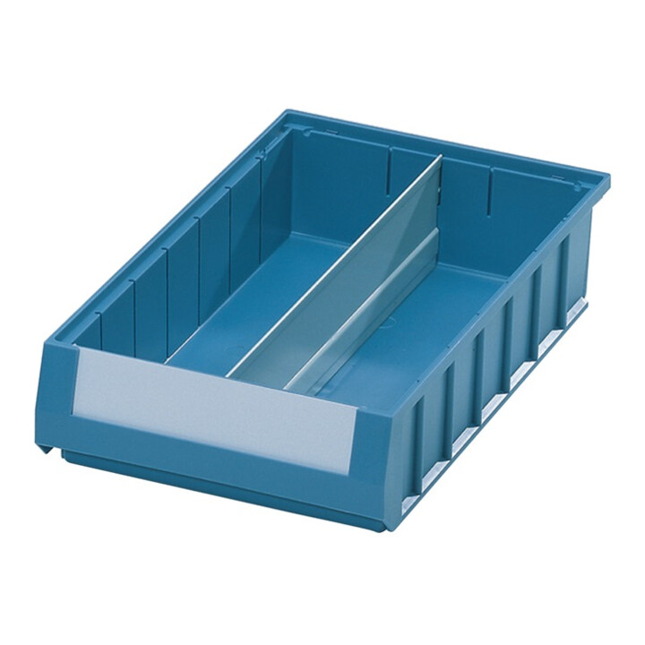 séparateur longitudinal p. boîtes rang.étagère L 400 x H 90 mm tôle d'acier gris