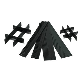 Séparateur pour conten.transport gerbable H. 60 mm PP anthracite 10pièces/carton