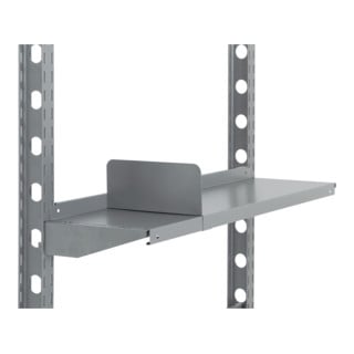 Séparateurs tôle d'acier p 400 x H 170 aluminium gris Bito RAL 9007