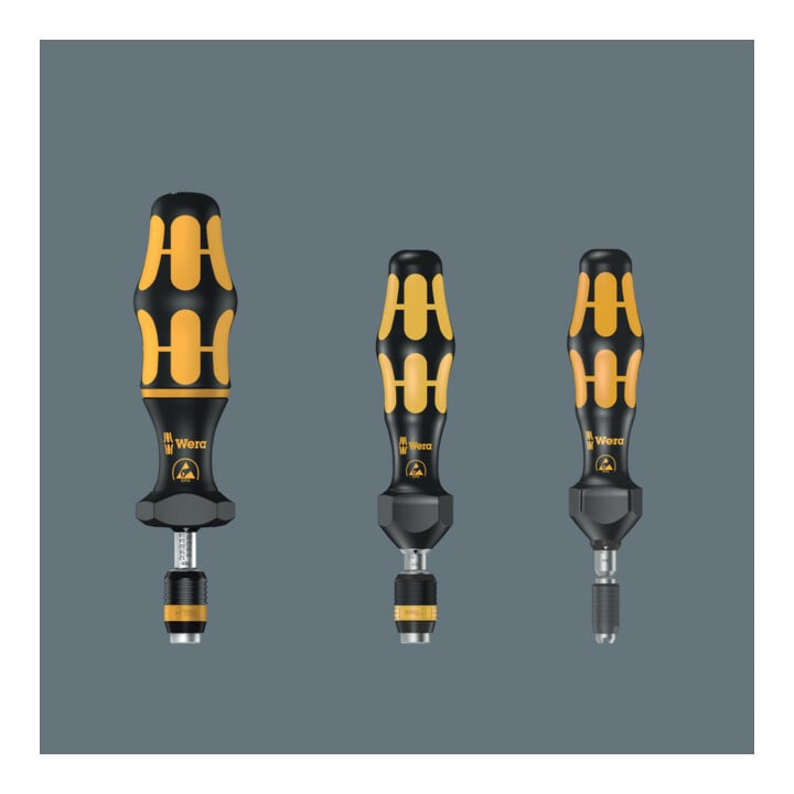 Série 7400 Kraftform ESD, Tournevis dynamométrique réglable (0,1-0,34 Nm) avec mandrin à serrage rapide Rapidaptor