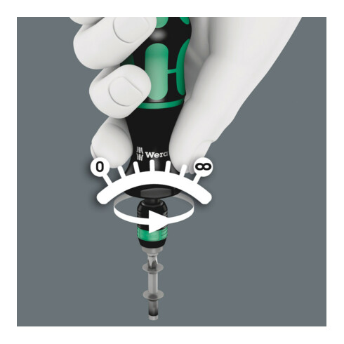 Wera Serie 7400 Kraftform Drehmomentschraubendreher mit Rapidaptor