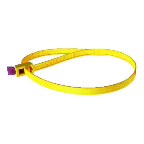 serre-câble SpeedyTie B.12xL.750mm jaune HELLERMANN TYTON paquet-D.210mm