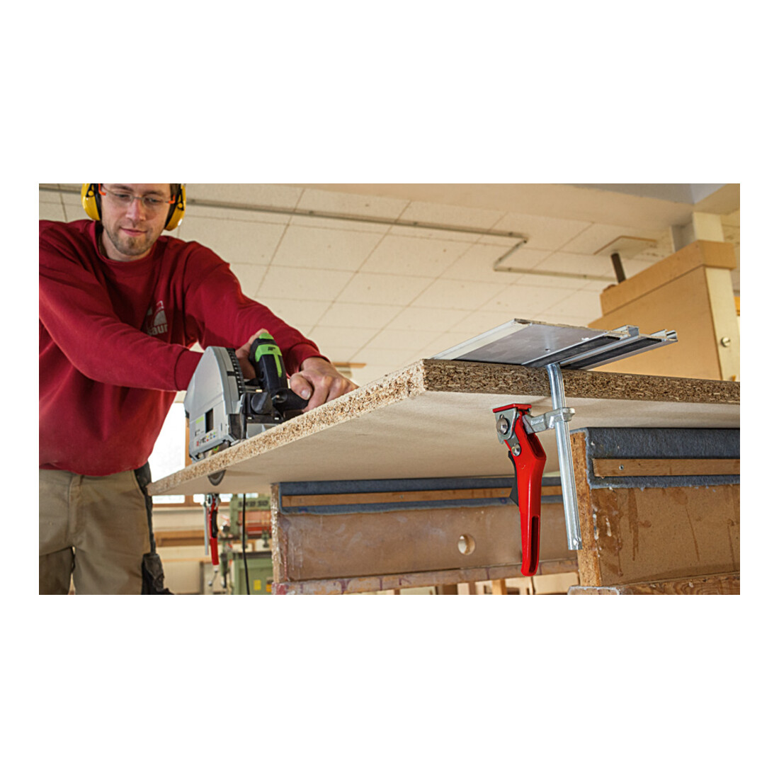 Serre-joint de table tout acier GTRH avec poignée de levage Bessey