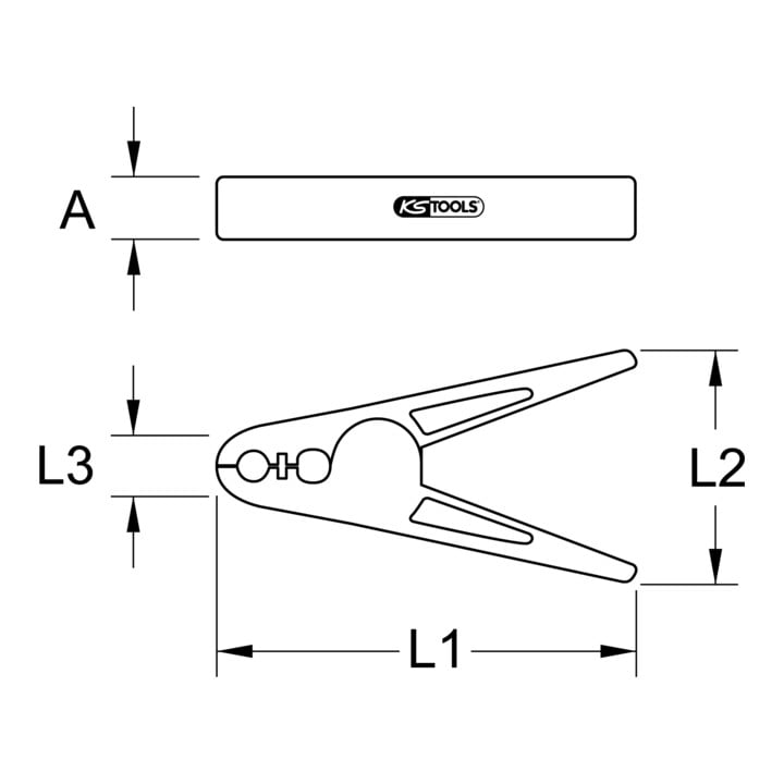 Serre-joints en plastique avec revêtement isolant, grand, 160mm