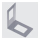 Serre-livre blanc monobloc L.120mm H.130mm-1