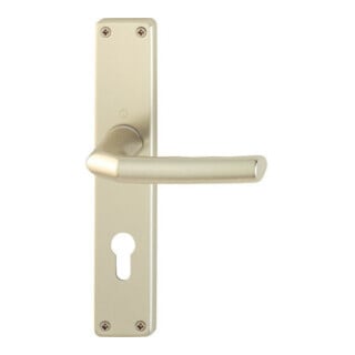 Serrure à cylindre Hoppe jeu de plat long Birmingham 1117/202SP Alu. F2 PZ 72mm DIN L/R
