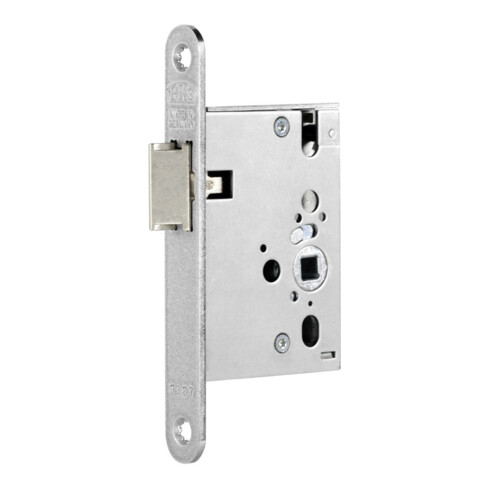 Serrure à mortaiser à pêne demi-tour BKS 20/55/8 mm DIN G/D argent droit