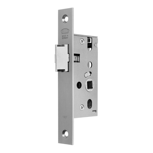 Serrure à mortaiser à pêne demi-tour BKS 20/55/8 mm DIN G/D argent droit