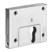Serrure à pêne AMF 49Z embout mâle 60mm galvanisée avec gâche d'angle