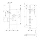 Serrure à pêne circulaire Circulaire r./Grille élastique PZ argent rd 20x250mm