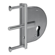 Serrure à pêne dormant pour porte en treillis AMF 104mm. 50mm galv.-1