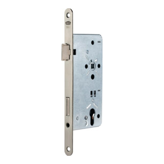 Serrure à mortaise de la porte d'entrée 0024 PZW DIN argent rd