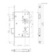 Serrure de porte avant à mortaiser 0024 PZW 24/65/92/10mm DIN L argent ktg.-3