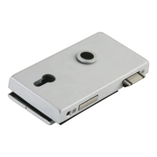 Serrure de porte en verre OFFICE Classic LM argent elox.PZ DIN li.