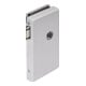 Serrure de porte en verre OFFICE Classic LM argent elox.UV DIN re.-1