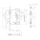Serrure pour porte coupe-feu BKS B-1206 24/65/72/9 mm DIN G 24 mm-4