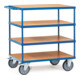 fetra Chariot de table 244+, charge max. 600kg avec pneus TPE-1