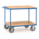 Servante avec plateaux en mélaminé fetra 2400 charge max. 500kg, roues à bandage TPE