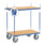 Servante avec plateaux en mélaminé fetra 2496, roues à bandage TPE-5
