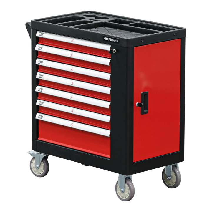 Servante d’atelier | 7 tiroirs | 1 porte latérale | vide BGS Do it yourself