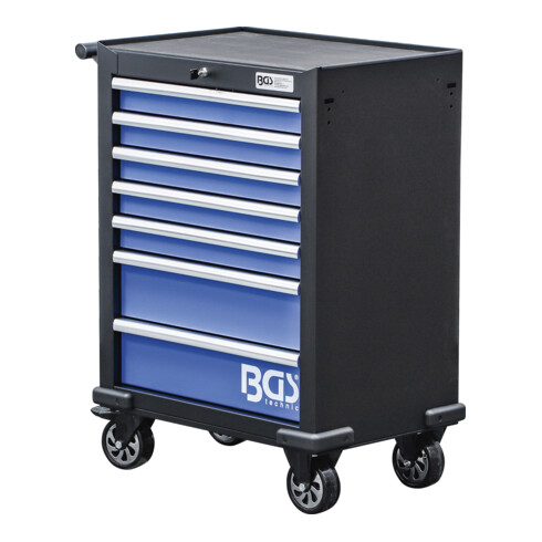 Servante d'atelier BGS 7 tiroirs, chargeable jusqu'à 30 kg, avec 263 outils