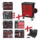 Servante d'atelier ECOline KS Tools NOIR/ROUGE avec 7 tiroirs et 598 outils d'excellente qualité