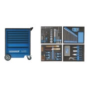 Servante d'atelier Gedore 2005-TS-147 avec un assortiment d'outils de 147 pièces