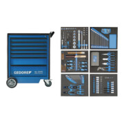 Servante d'atelier Gedore 2005-TS-190 avec un assortiment d'outils de 190 pièces-1