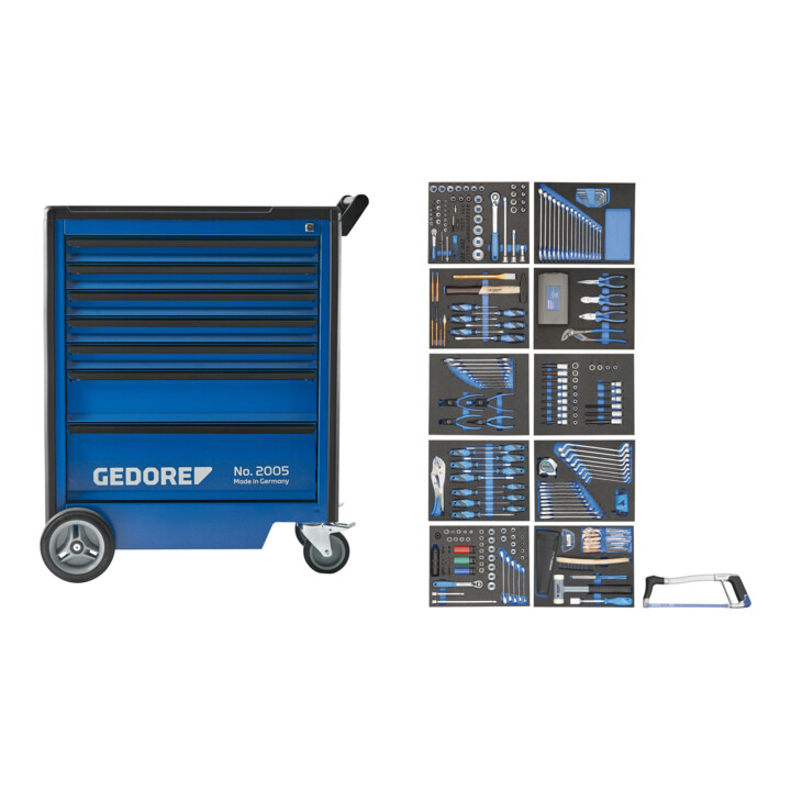 Servante d'atelier Gedore 2005-TS-308 avec un assortiment d'outils de 308 pièces