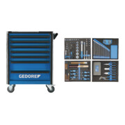 Servante d'atelier Gedore Workster Highline avec un assortiment d'outils de 147 pièces-1
