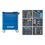 Servante d'atelier Gedore WSL-L-TS-190 avec un assortiment d'outils de 190 pièces-1