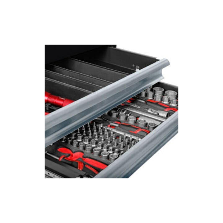 Servante d'atelier STIER Black garnie, 223 pièces