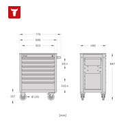 Servante d'atelier STIER vide-4