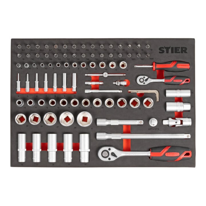 Servante d'atelierSTIER Basic+ garnie  92 pcs