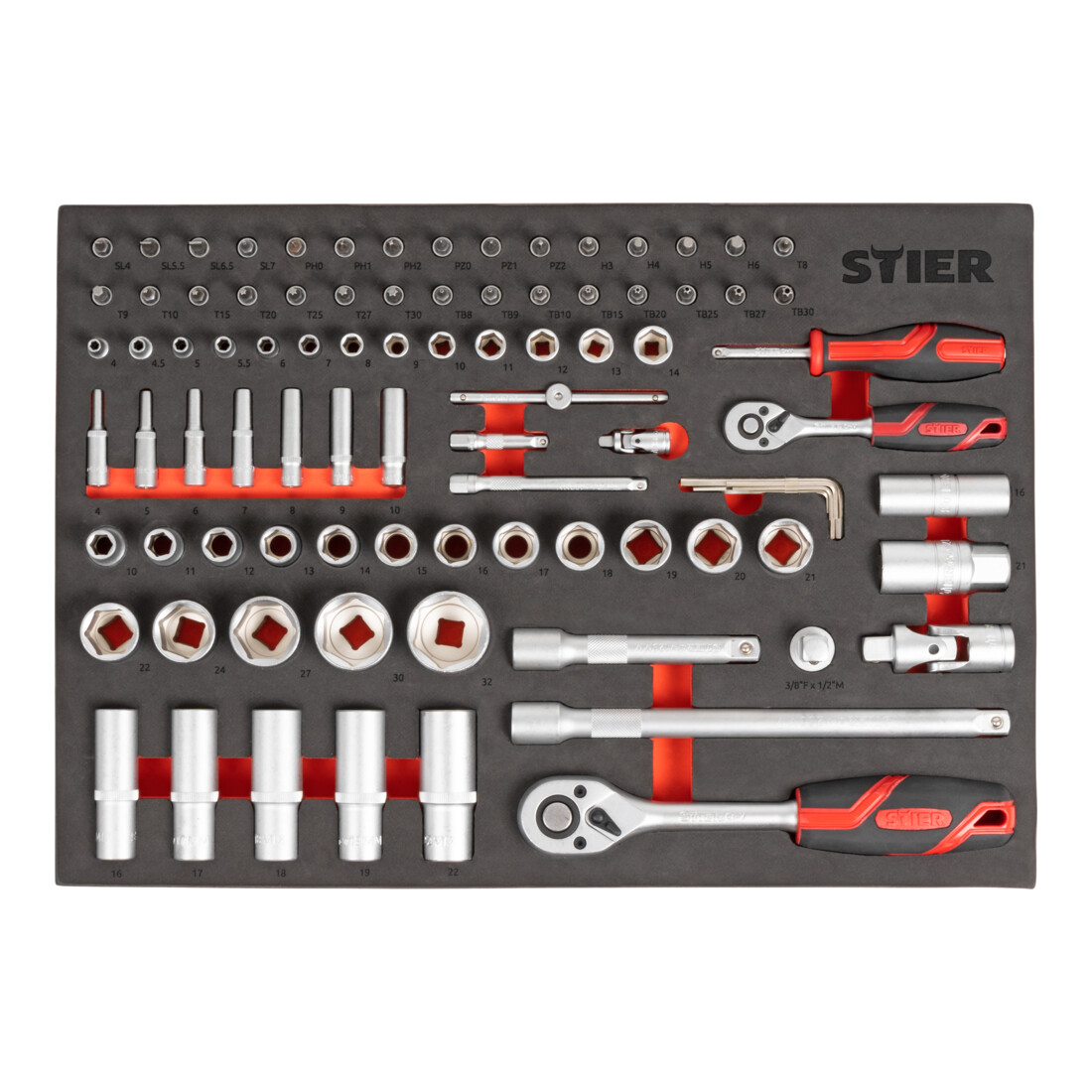 Servante d'atelierSTIER Basic+ garnie  92 pcs