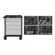 Servantes d'atelier Kraftwerk BASIC LINE LT 700, 5 tiroirs, 337 pcs.-1
