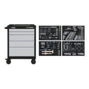 Servantes d'atelier Kraftwerk BASIC LINE LT 700, 5 tiroirs, 337 pcs.-1