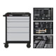 Servantes d'atelier Kraftwerk BASIC LINE LT700, 5 tiroirs, 259 pcs.-1