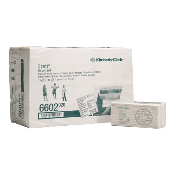 Serviette Scott 6602 2 couche blanc L330xl250env.mm adapté à 90 00 469 672, 90 0