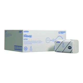 Serviettes 6789 2 couches, embossées blanc éclatant L217×I210 env. mm 2790 serviettes/UE