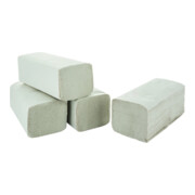 Serviettes pliantes blanc naturel papier recyclé