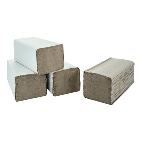 Serviettes pliantes naturelles en papier recyclé