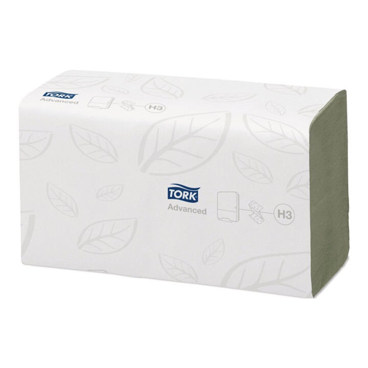 Serviettes TORK 2 couches, motif gaufré, advanced vert L230xl250env.mm adapté à